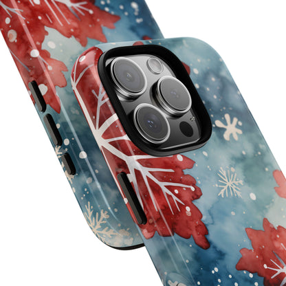 Winter Leaves Dance - iPhone Case