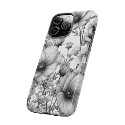 Vintage Floral Etching iPhone 14 - Tough