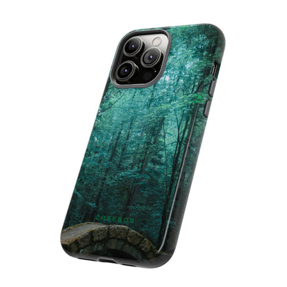 Mystical Forest with Stone Bridge - Protective Phone Case