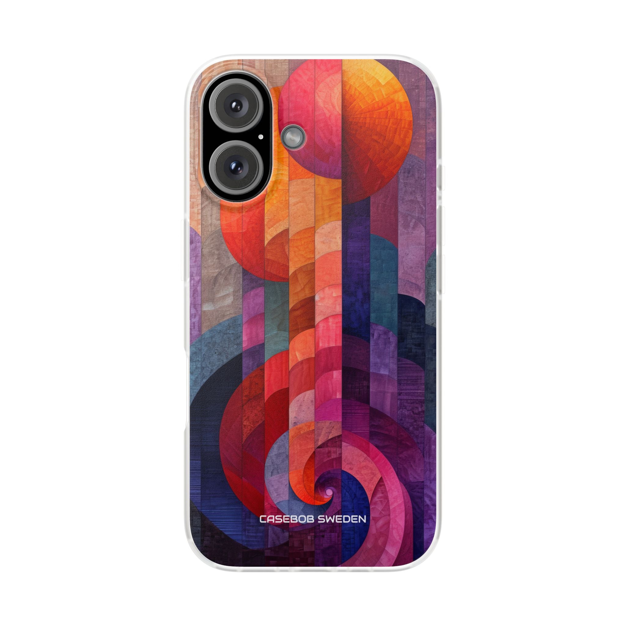 Purple Orange Abstract - Flexi iPhone 16 Phone Case