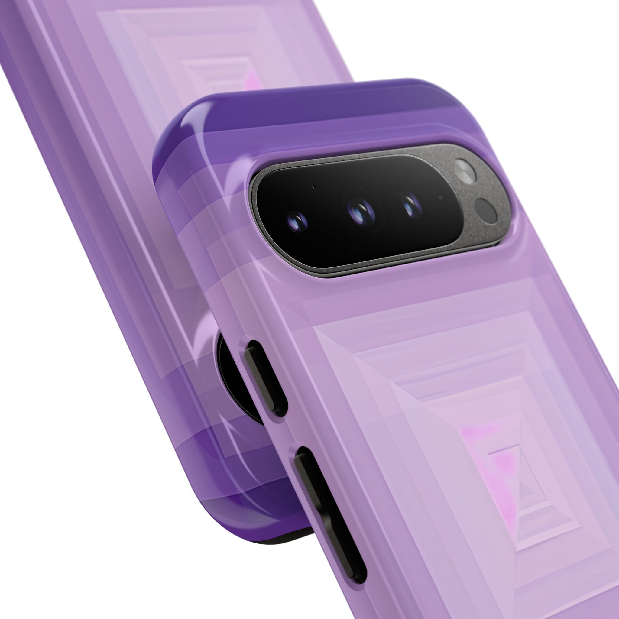 Purple Geometry Vortex Google Pixel 9 - Tough