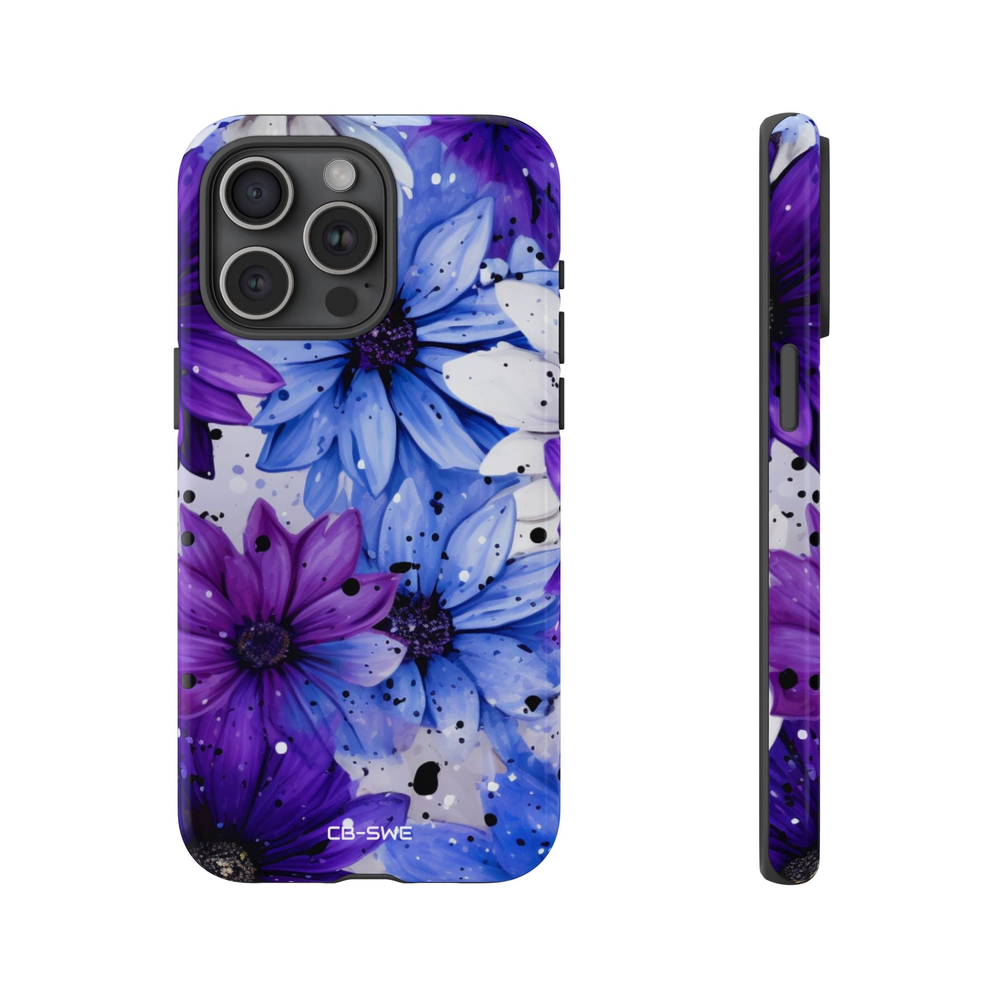 Vivid Splattered Blooms - iPhone Case