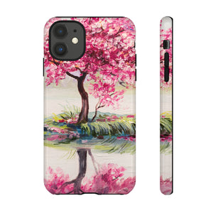 Oil painting - Oriental Cherry Tree - Protective Phone Case