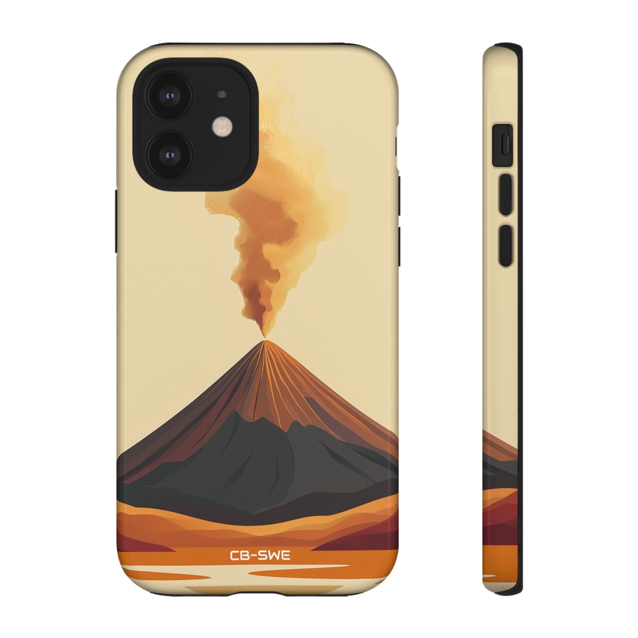 Volcano Erupts Brightly - iPhone Case