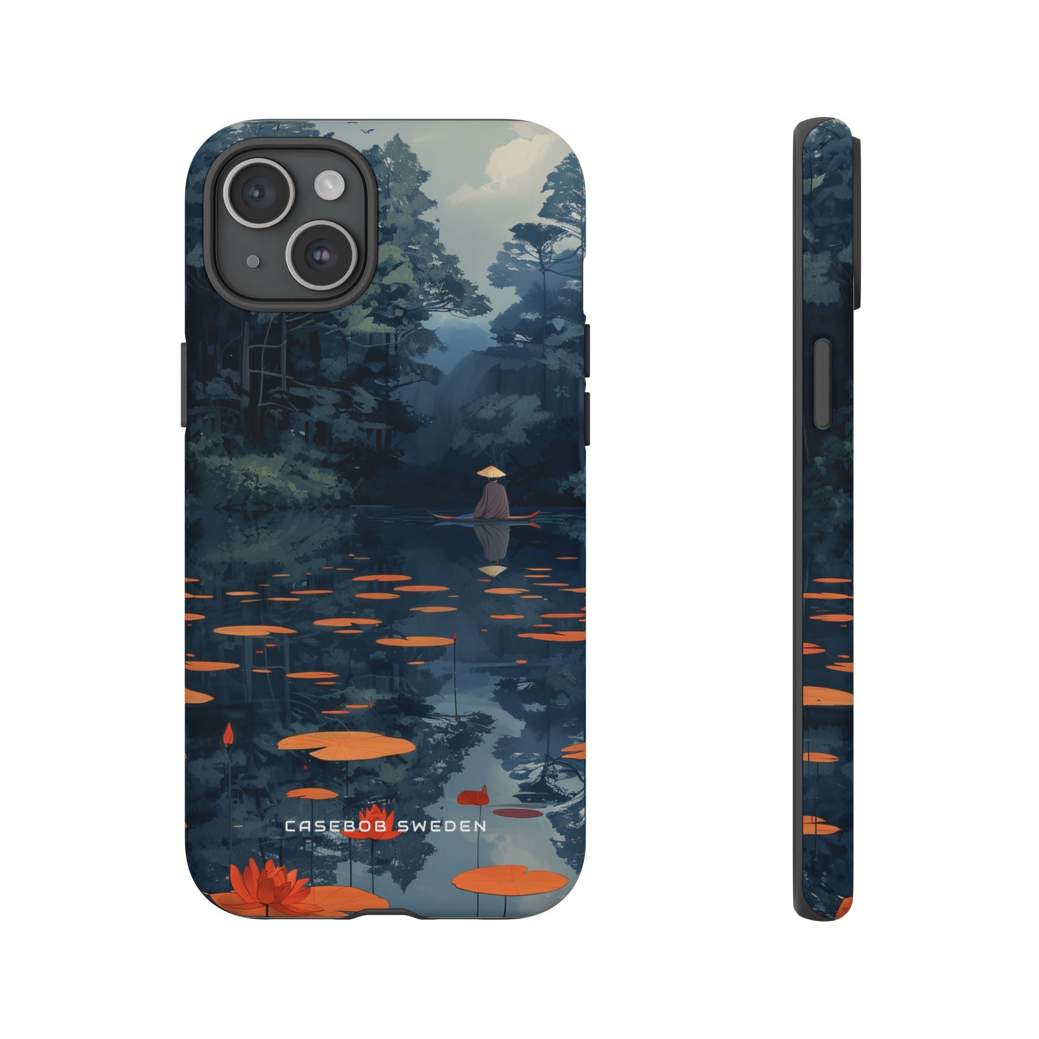 Tranquil Lotus Reflections iPhone 15 - Tough Phone Case