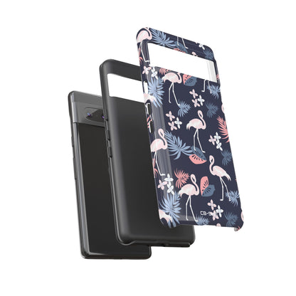 Flamingos Dance Playfully - Google Pixel Case
