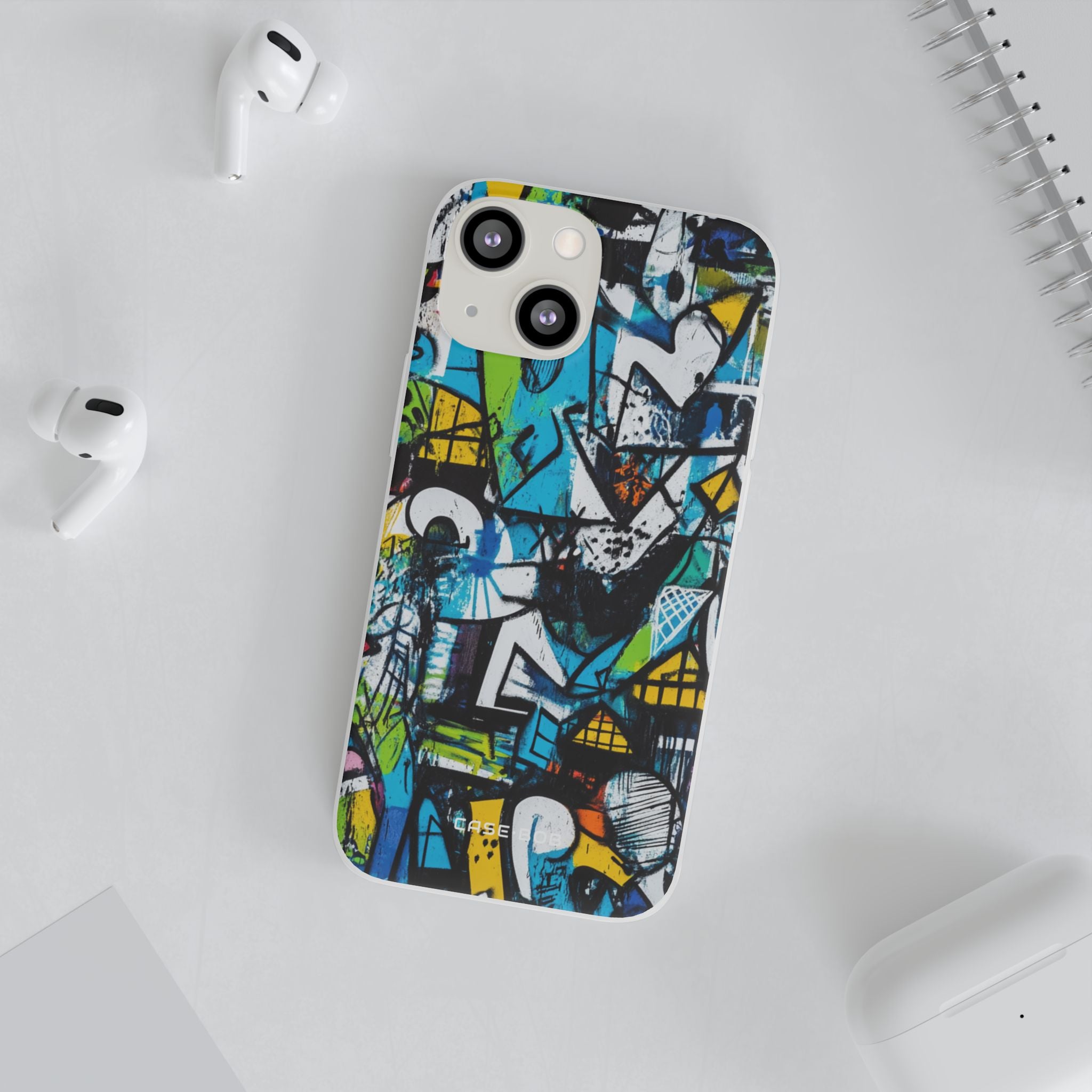 White Ripple Drift iPhone 13 mini Case - Soft