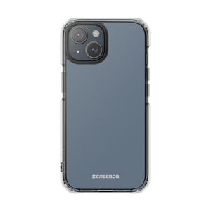 Slate Gray | Phone Case for iPhone (Clear Impact Case - Magnetic)