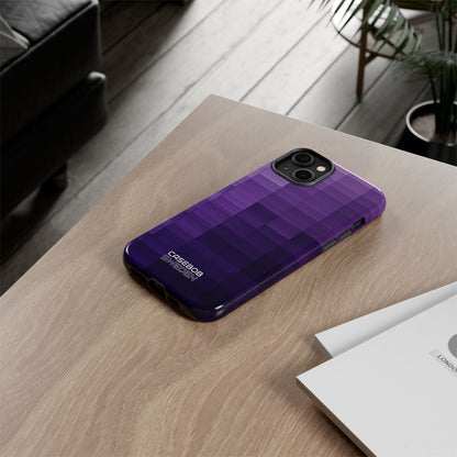 Purple Horizon Grid iPhone 14 - Resistente