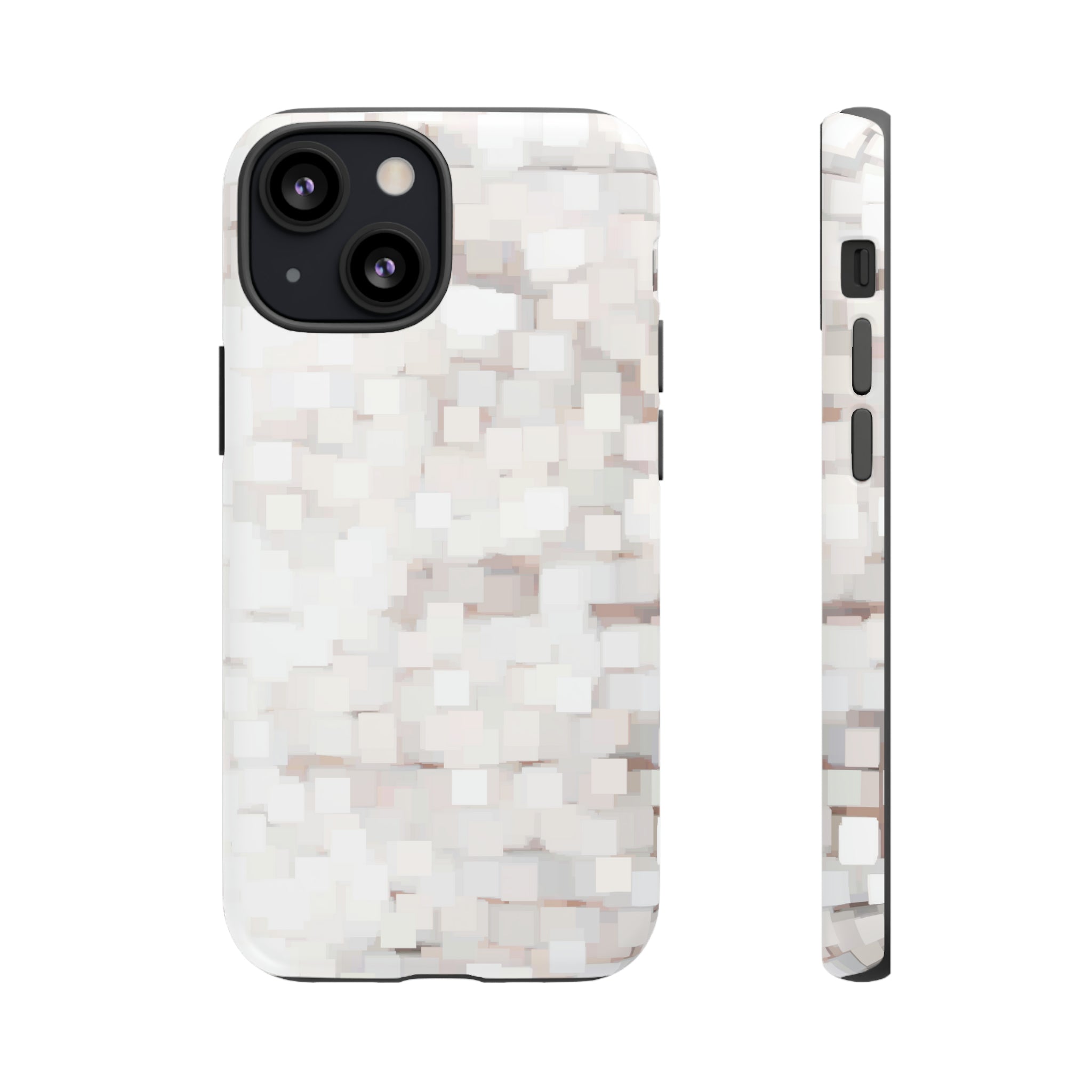 White Abstract Background - Protective Phone Case