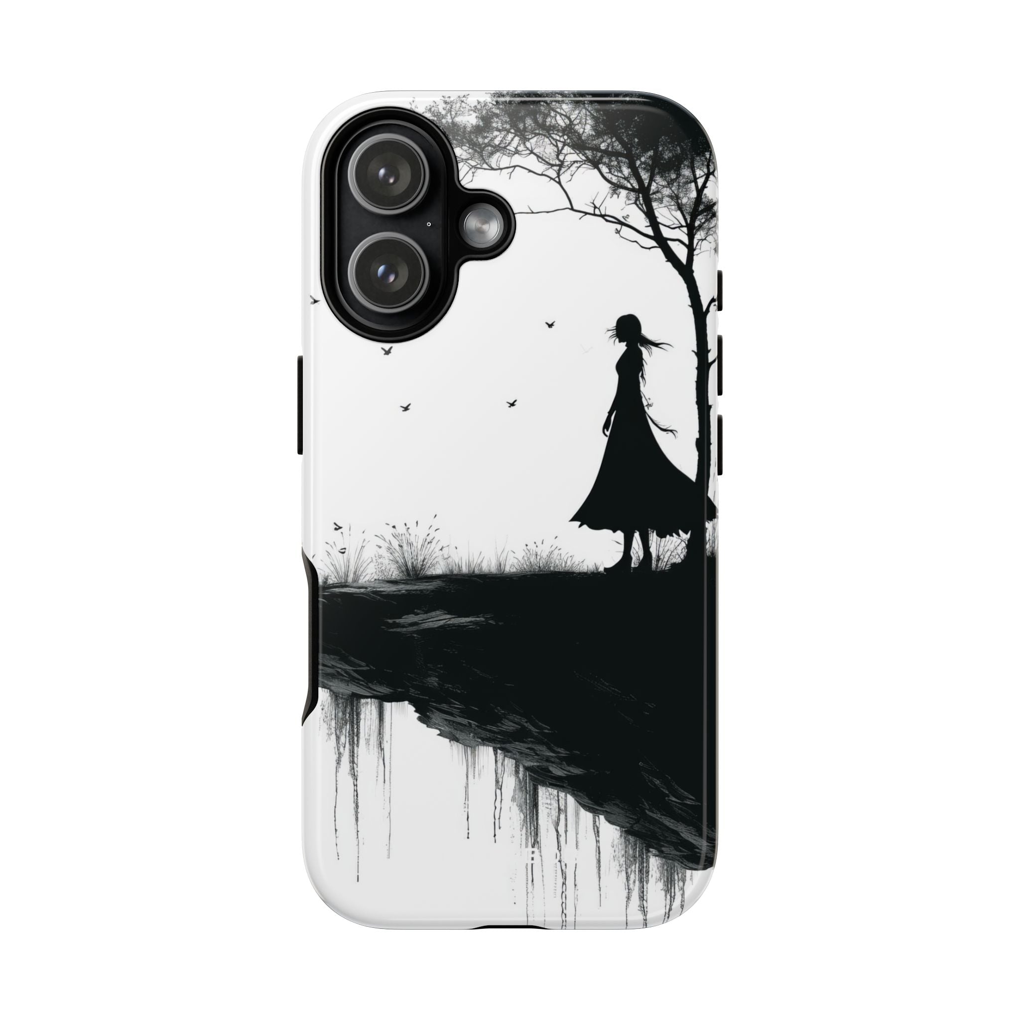 Cliffside Silhouette iPhone 17 Case - Tough