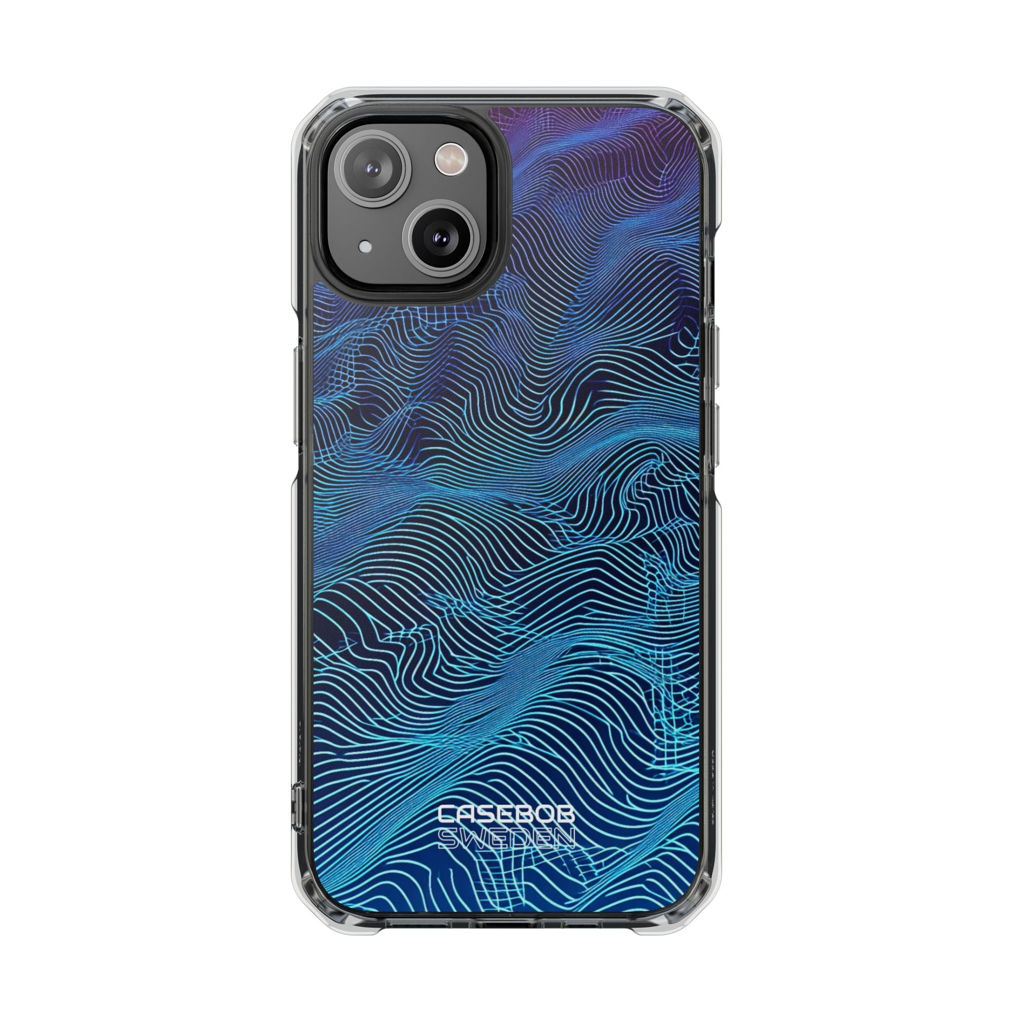 Neon Waves Flow iPhone 14 - Impact Clear+