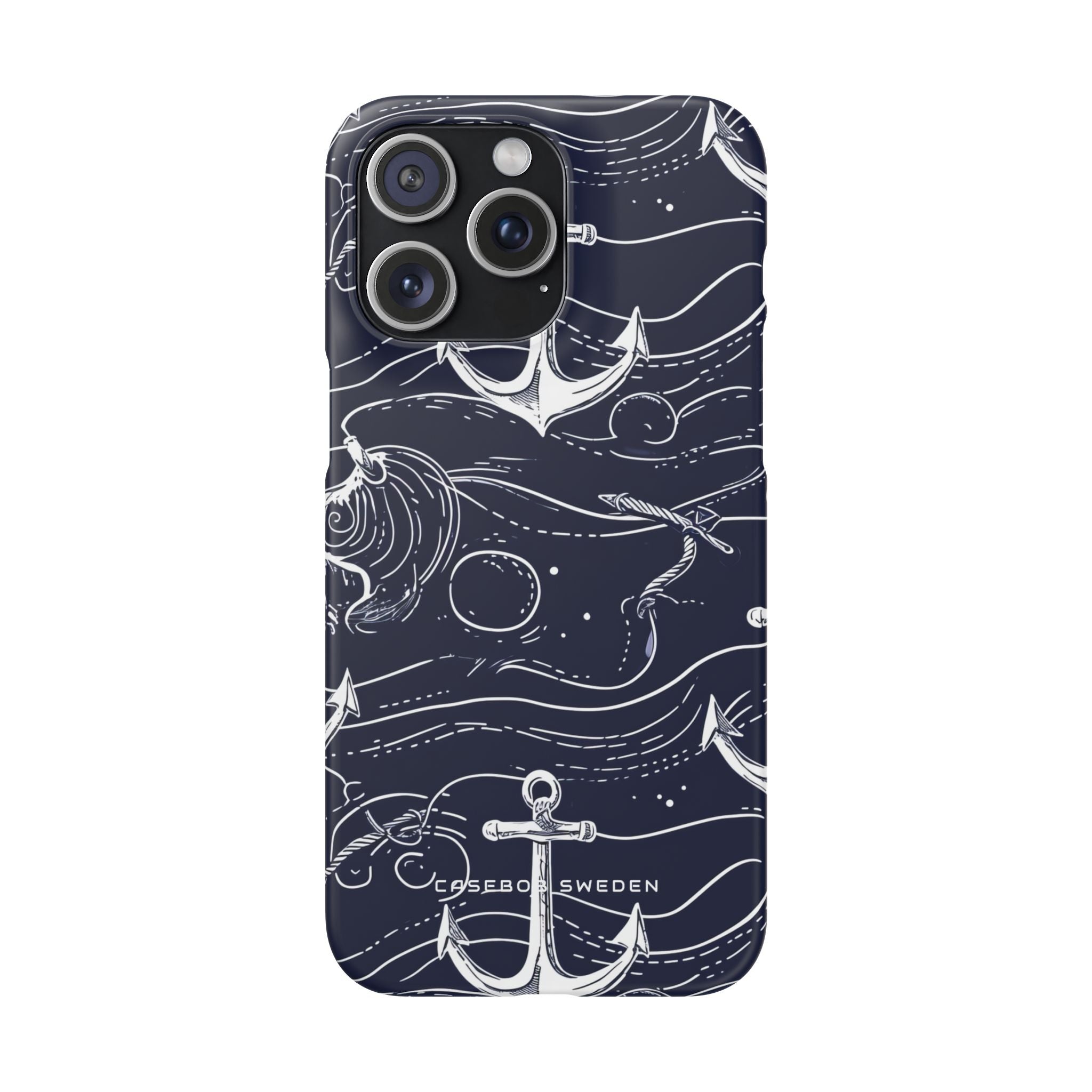 Gradient Anchorflow Waves iPhone 15 - Slim Phone Case