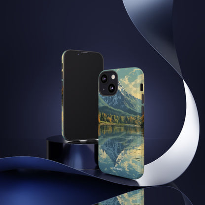 Mountain Reflects Calm - iPhone Case