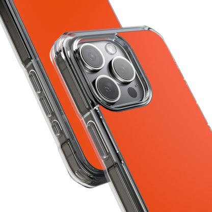 International Orange - Clear Impact Case for iPhone