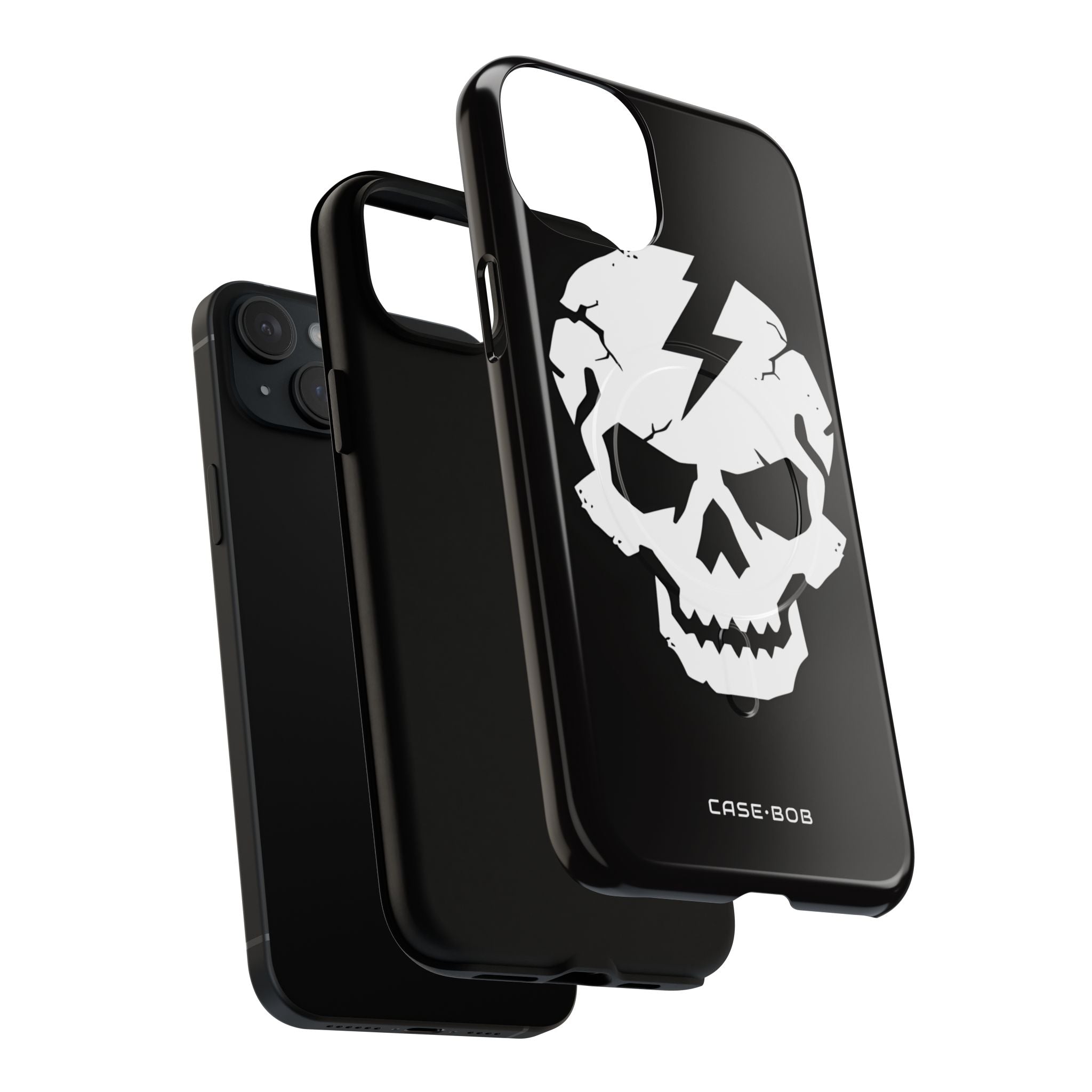 Lightning Skull iPhone 15 Plus Case - Tough+