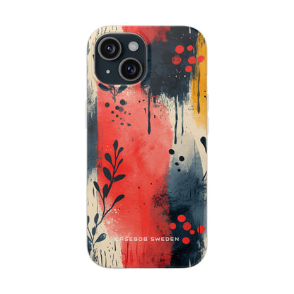 Vibrant Floral Energy iPhone 15 - Flexi Phone Case