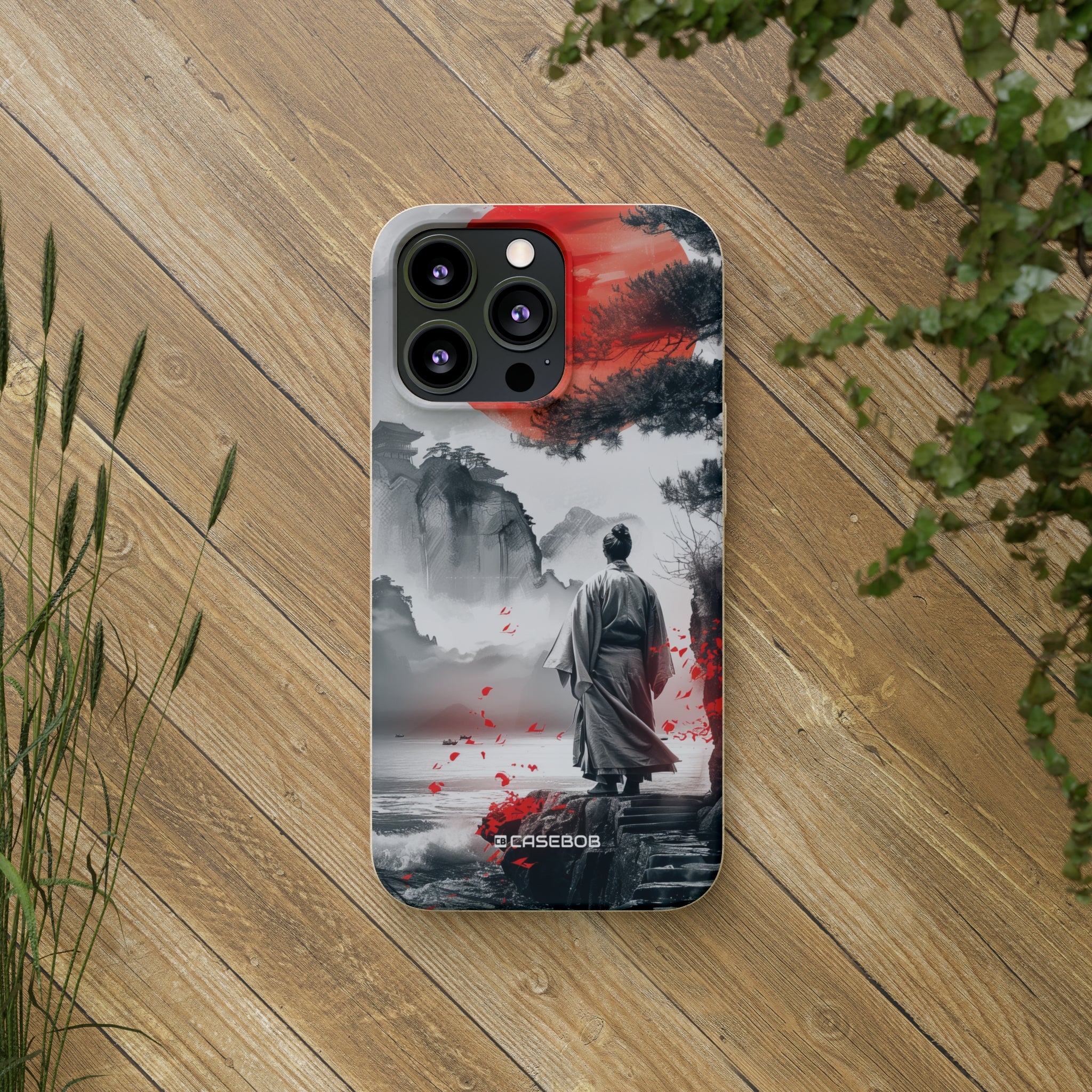 Serene Samurai Sunrise | Biodegradable Phone Case