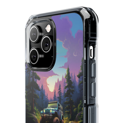 Sunset Forest Drive iPhone Case - Impact