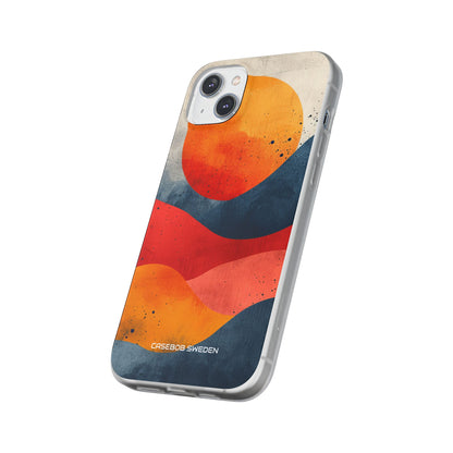 Sunburst Waves - Flexi iPhone 14 Phone Case