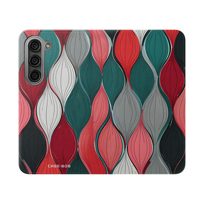 Lehti Spiraali Pink - Samsung S23 - Case - Lompakko