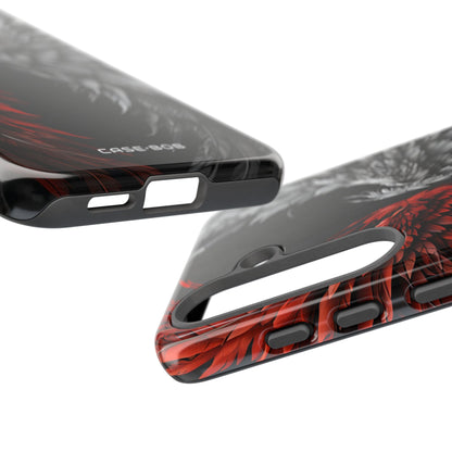 Crimson White Wings Samsung S25 Case - Tough