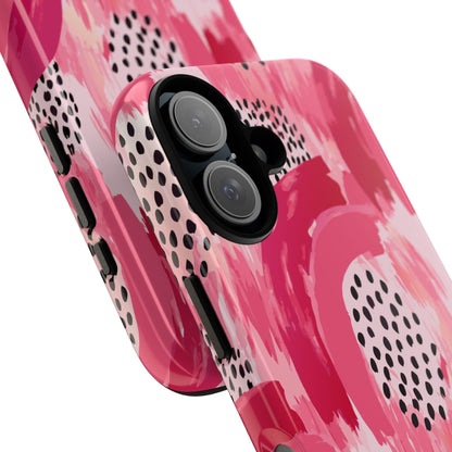 Vibrant Brushwork Dance - iPhone Case