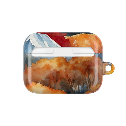 Snowcapped Ember Mountains - AirPods Case