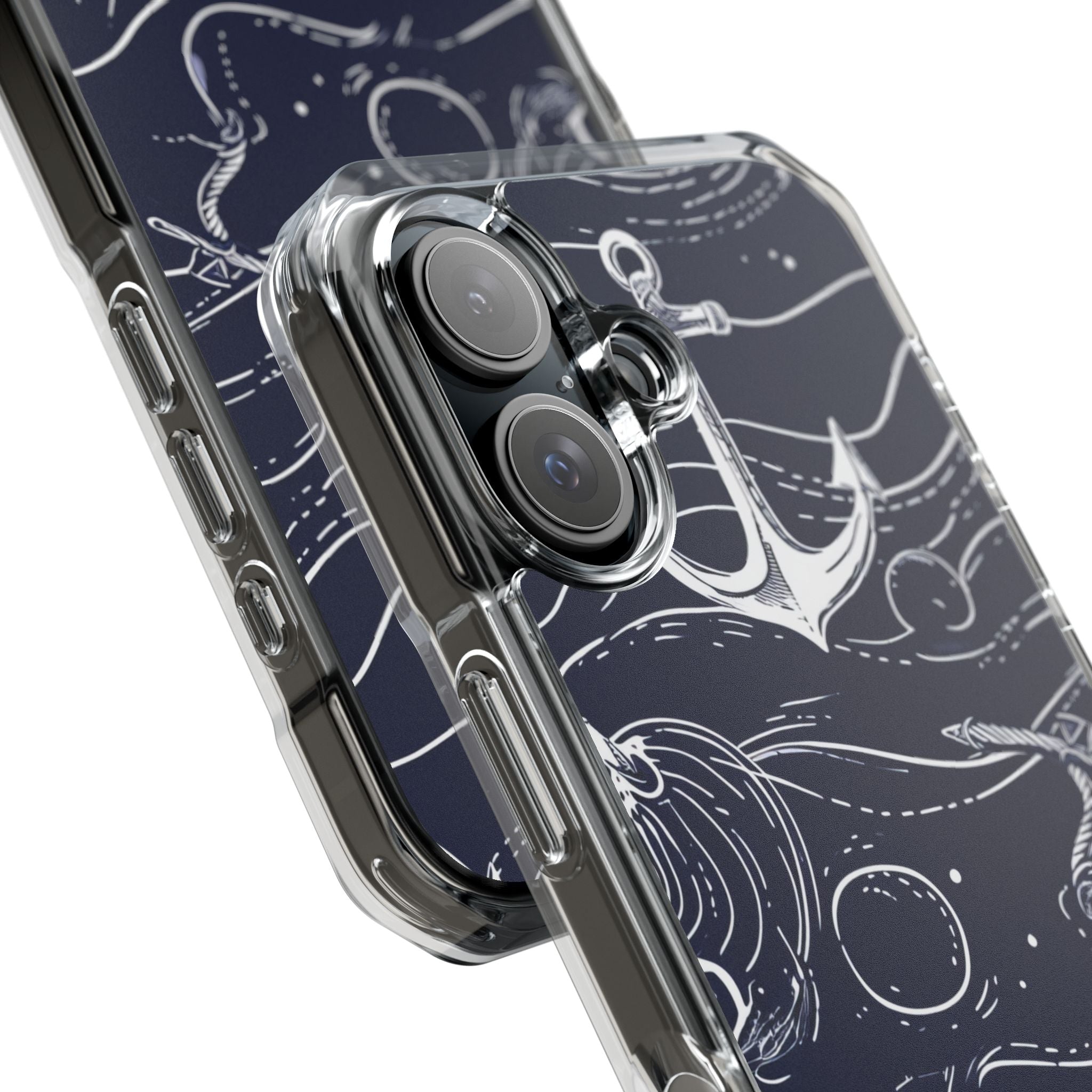 Gradient Anchorflow Waves iPhone 16 - Clear Impact Phone Case