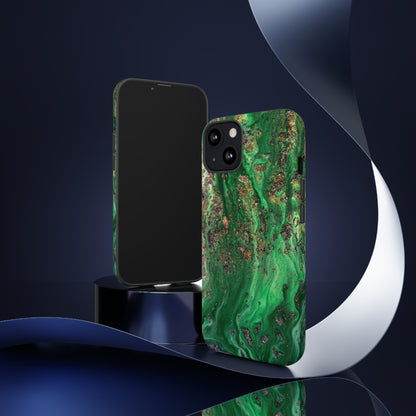 Green Sparkle Ink Art - Protective Phone Case