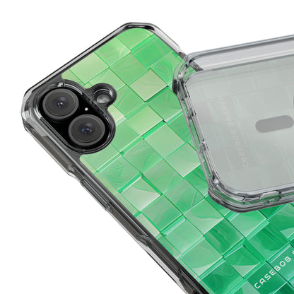 Gradient Verdegrid iPhone 16 - Clear Impact Phone Case