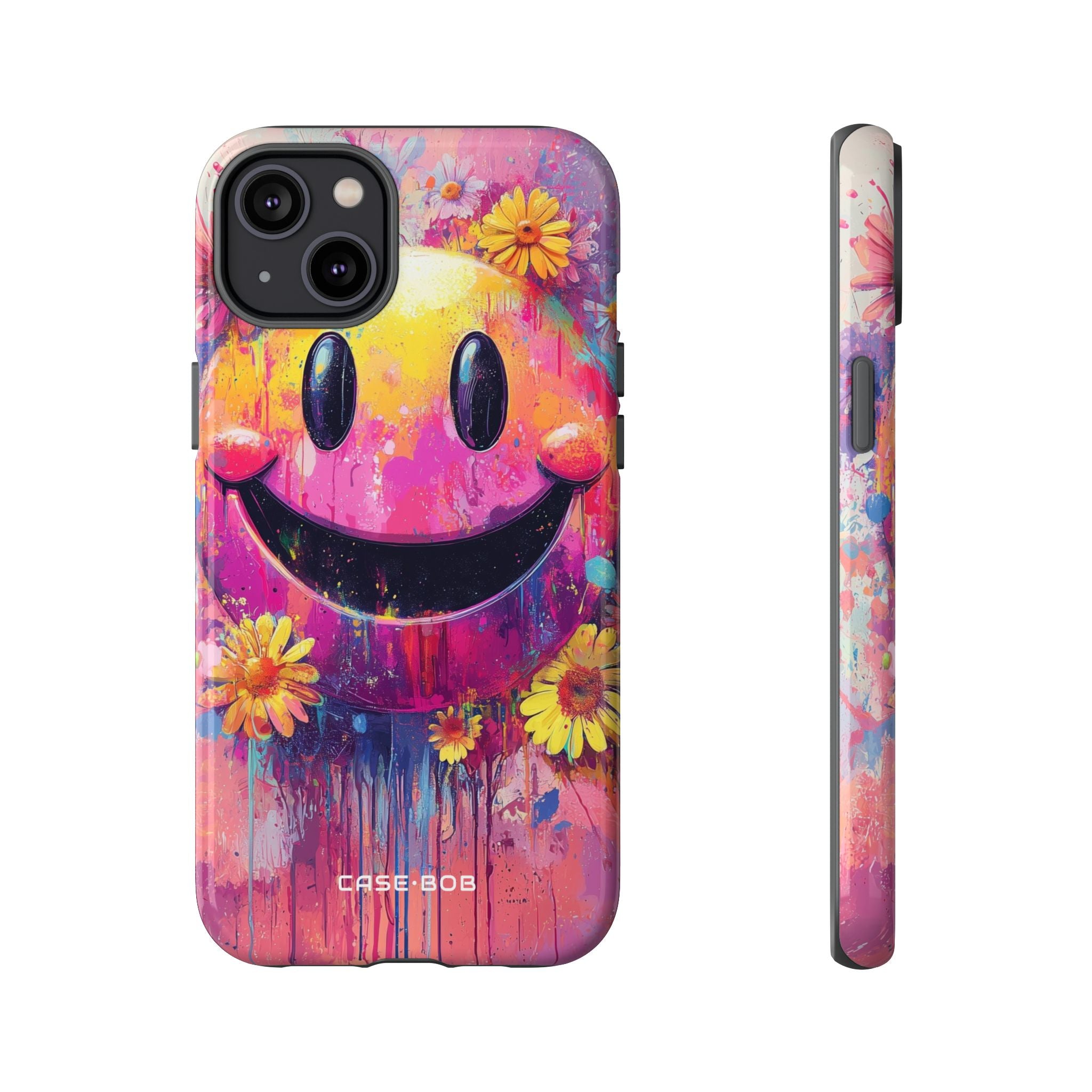 Smiley Bloom iPhone 14 Plus Case - Tough