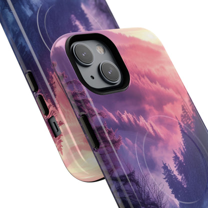 Misty Forest Serenity - Tough + MagSafe® iPhone 14 Phone Case