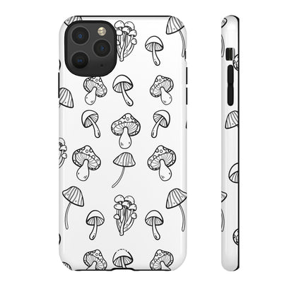 Mushroom Line Play - iPhone Case