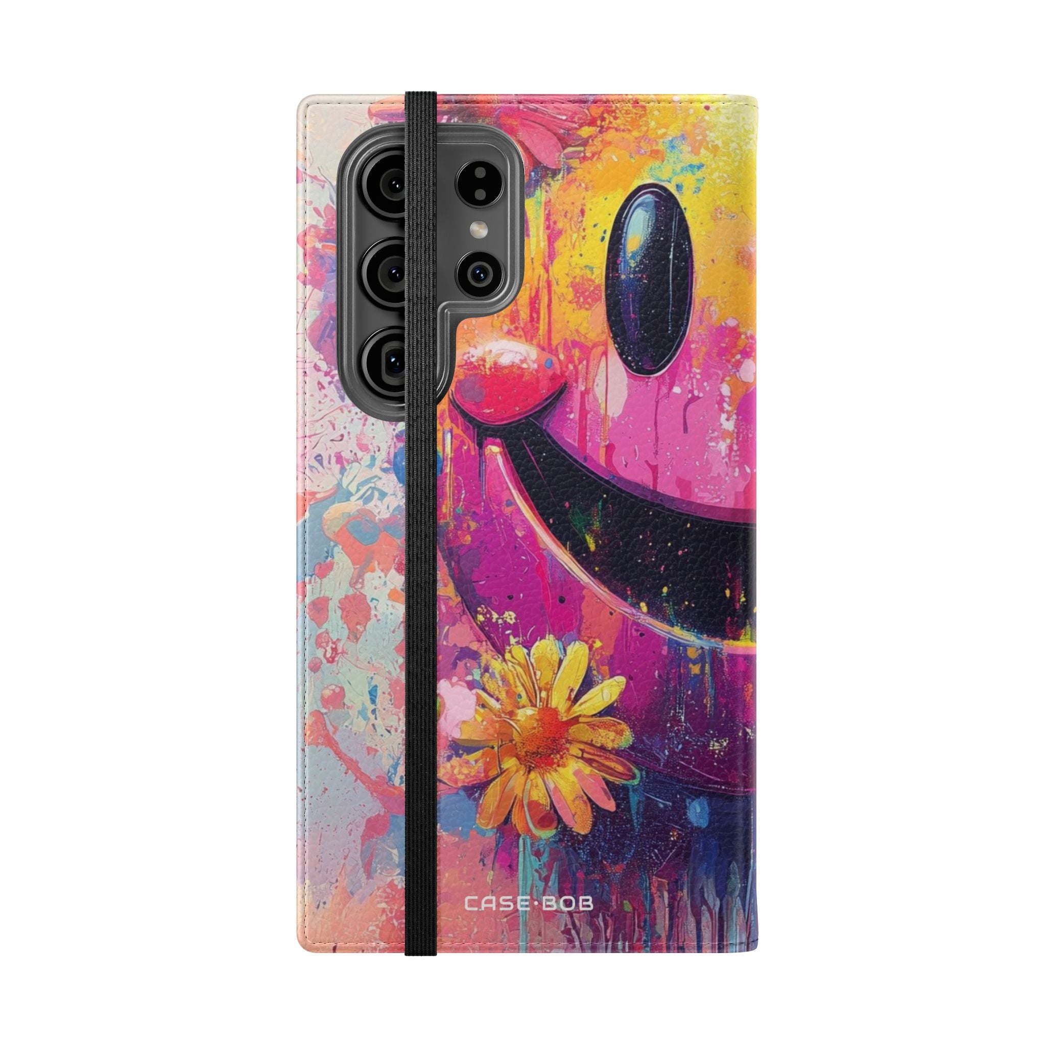 Smiley Bloom Drip - Samsung S23 Ultra Case - Wallet