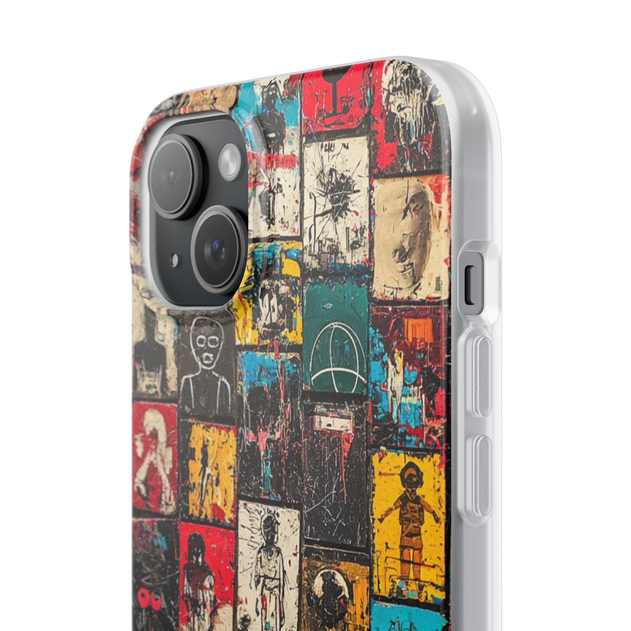 Figured Grid iPhone 15 Plus Case - Soft