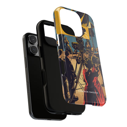 Golden Era Cinematic Spotlight iPhone 16 - Tough Phone Case