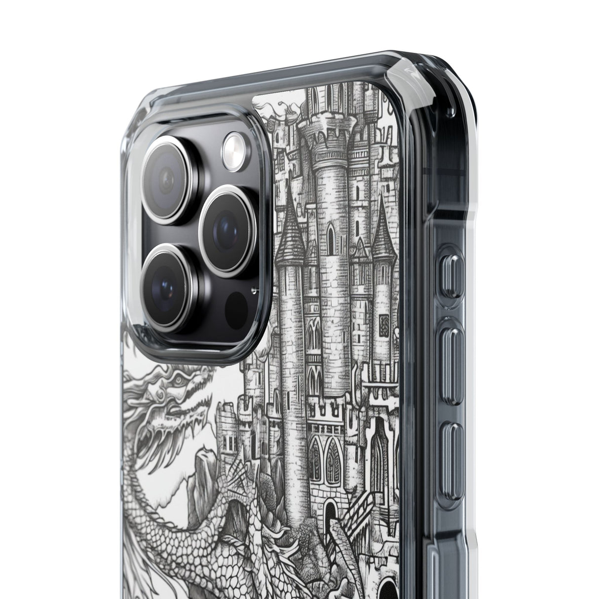 Dragon's Ascent - Phone Case for iPhone (Clear Impact - Magnetic)