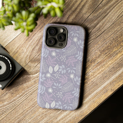 Purple Mona Leaf - Protective Phone Case