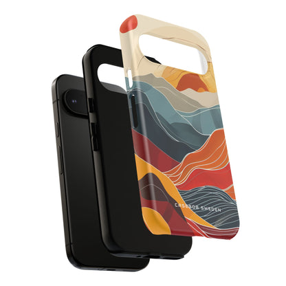 Sunlit Horizon Layers Google Pixel 9 - Tough Phone Case