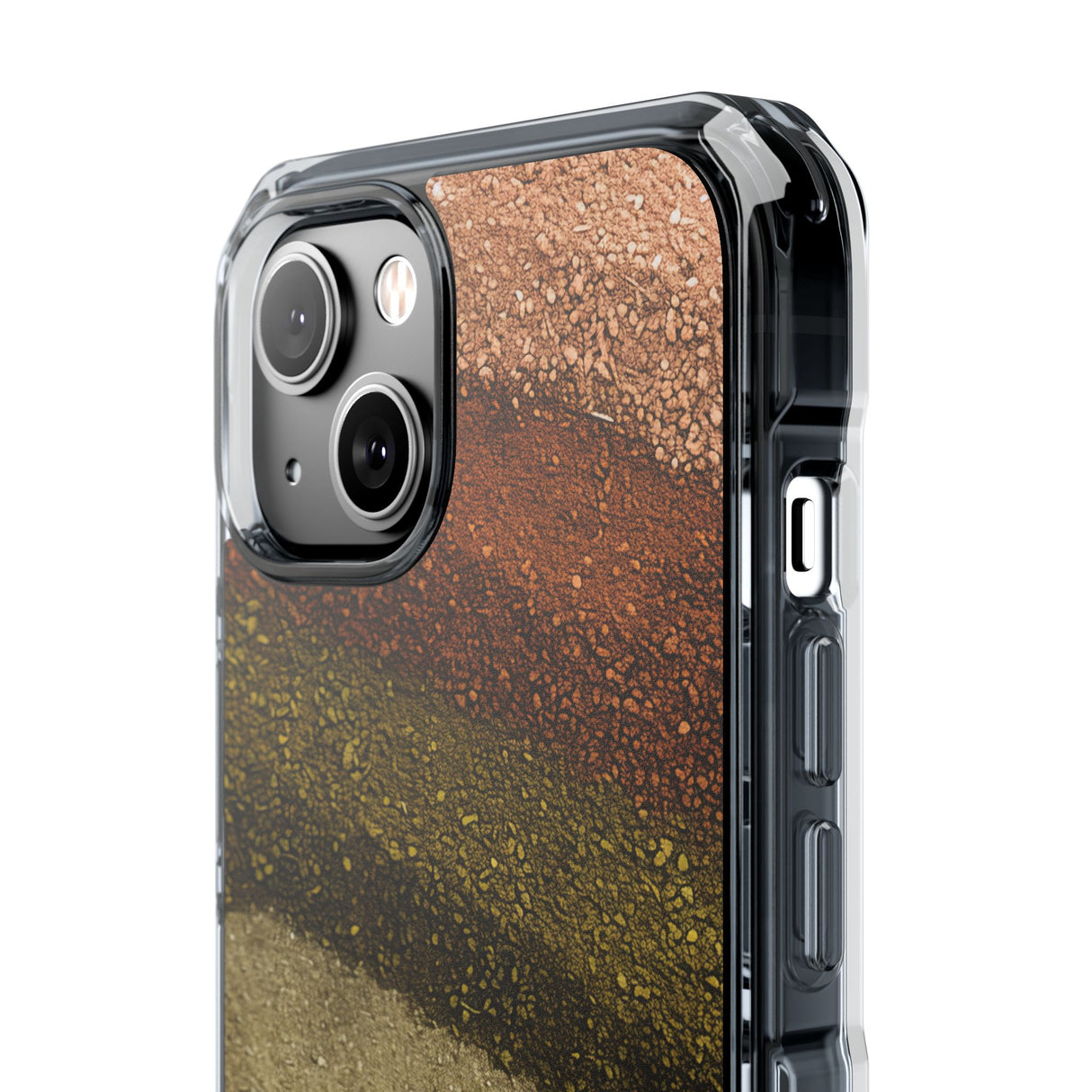 Earth Tone Pattern | Phone Case for iPhone (Clear Impact Case - Magnetic)