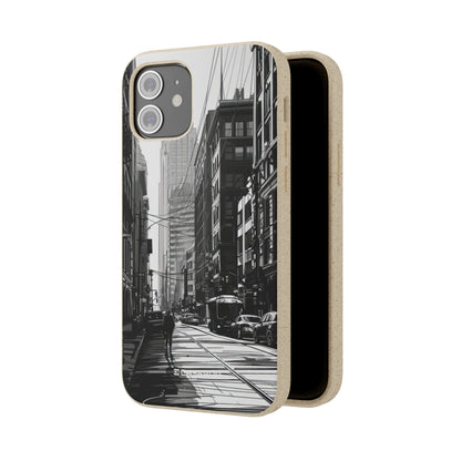 Noir Urban Serenity | Biodegradable Phone Case