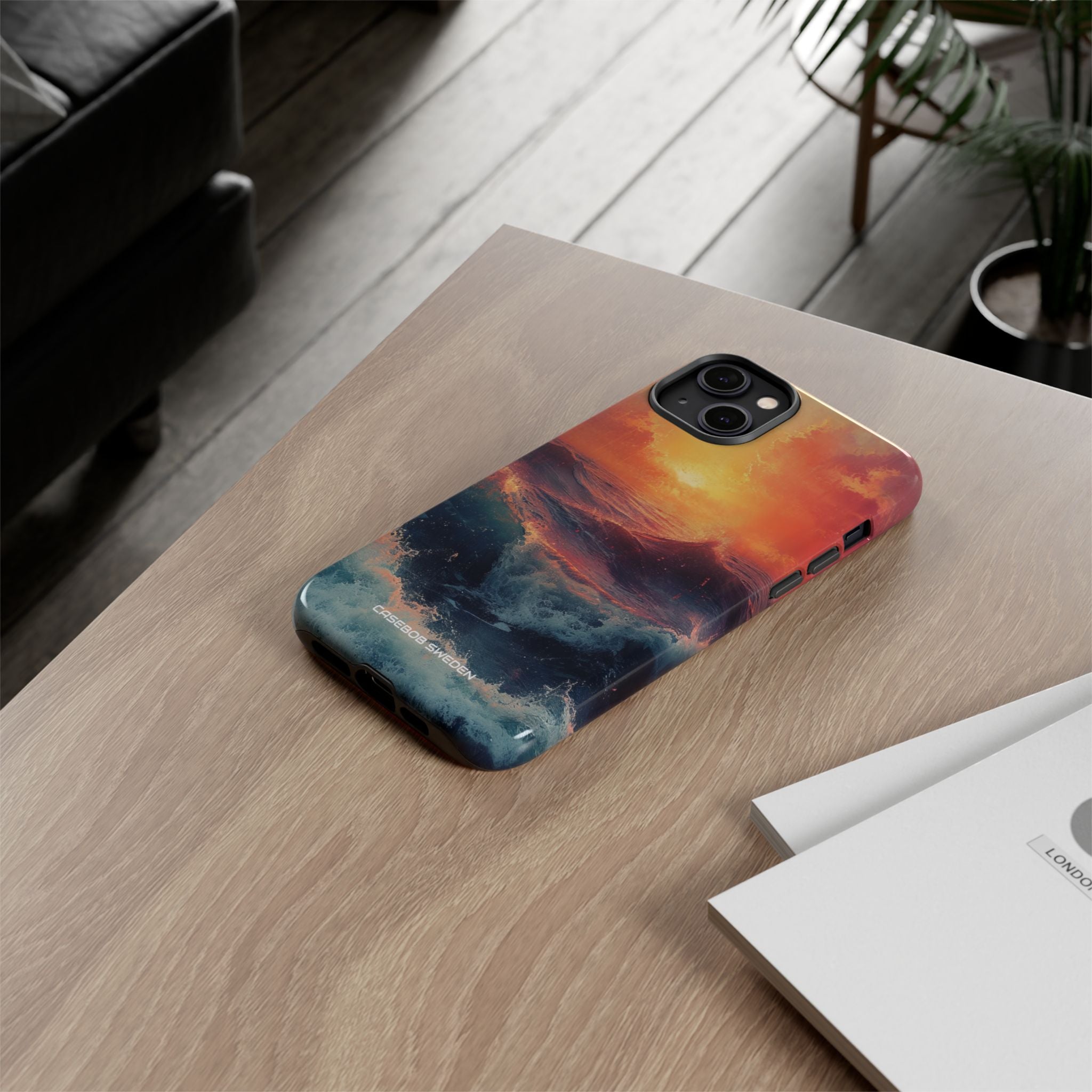 Ocean Sunset Waves - Tough iPhone 14 Phone Case