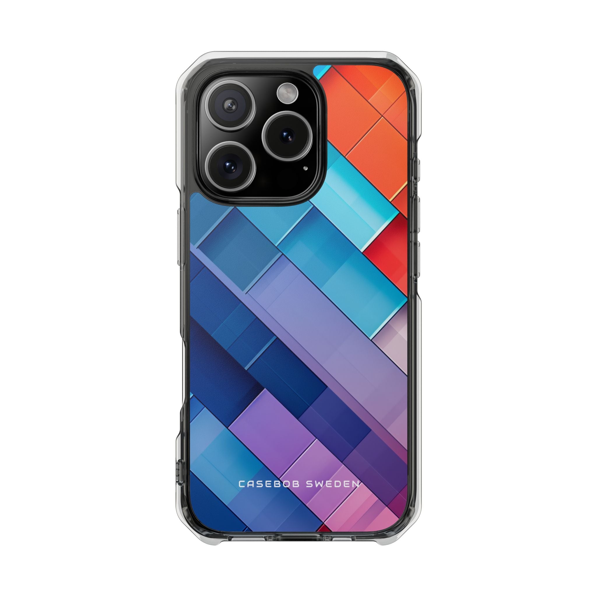 Vibrant GeoFlow iPhone 16 - Clear Impact Phone Case