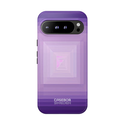 Purple Geometry Vortex Google Pixel 9 - Tough
