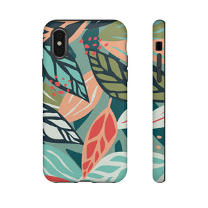 Mixed Tropical Leaf - Protective Phone Case