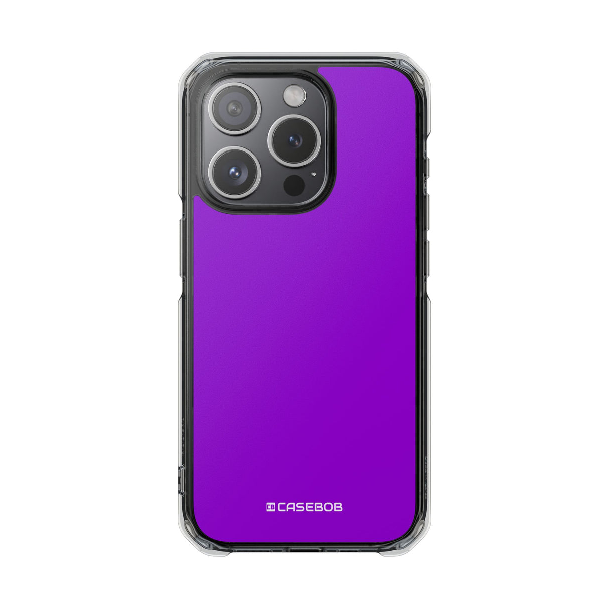 Dunkelviolett | Handyhülle für iPhone (Clear Impact Case - Magnetisch) 