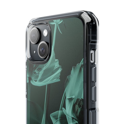 Teal Bloom Radiance iPhone 15 - Impact Clear+