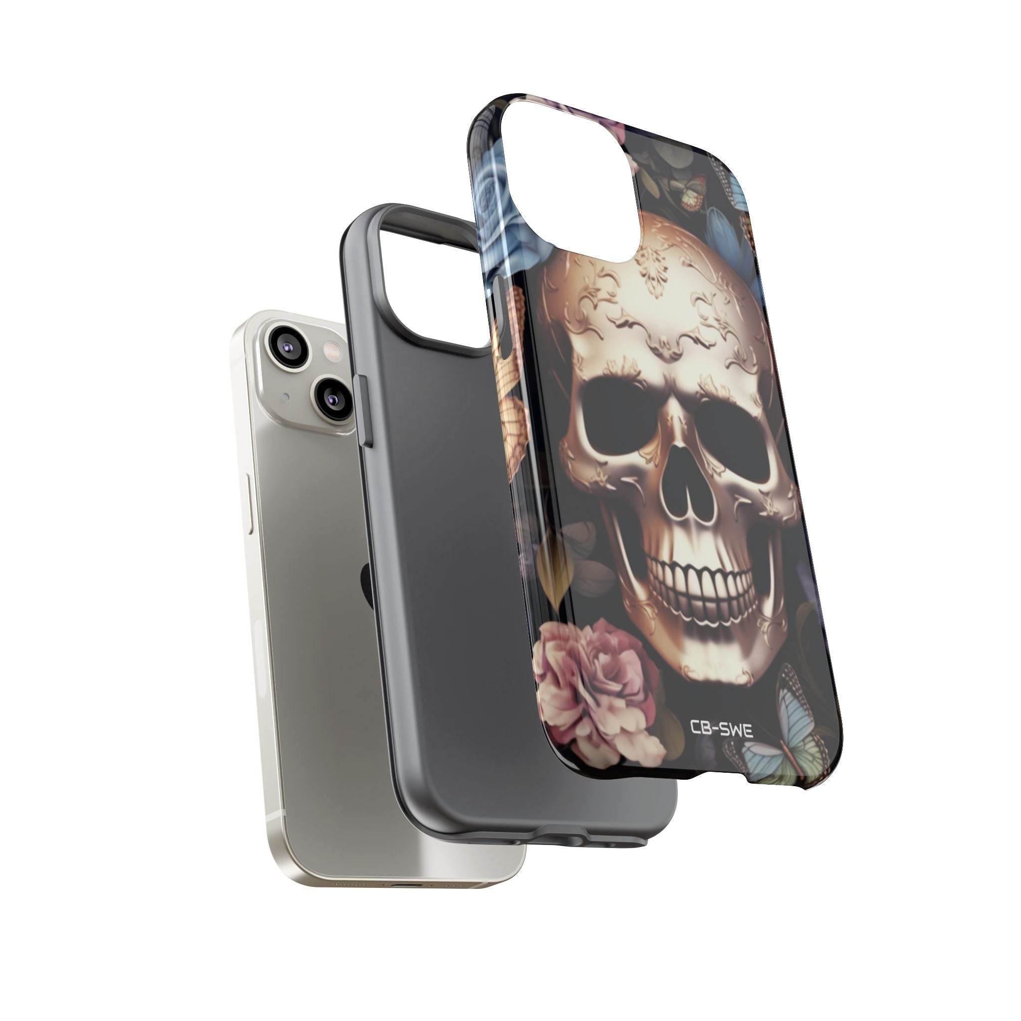 Skull Among Blossoms - iPhone Case