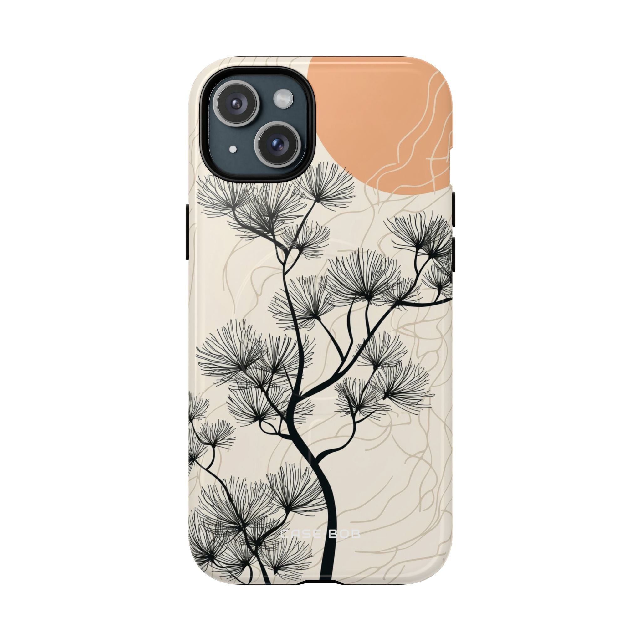 Spiky Tree Sunset iPhone 15 Plus Case - Tough+